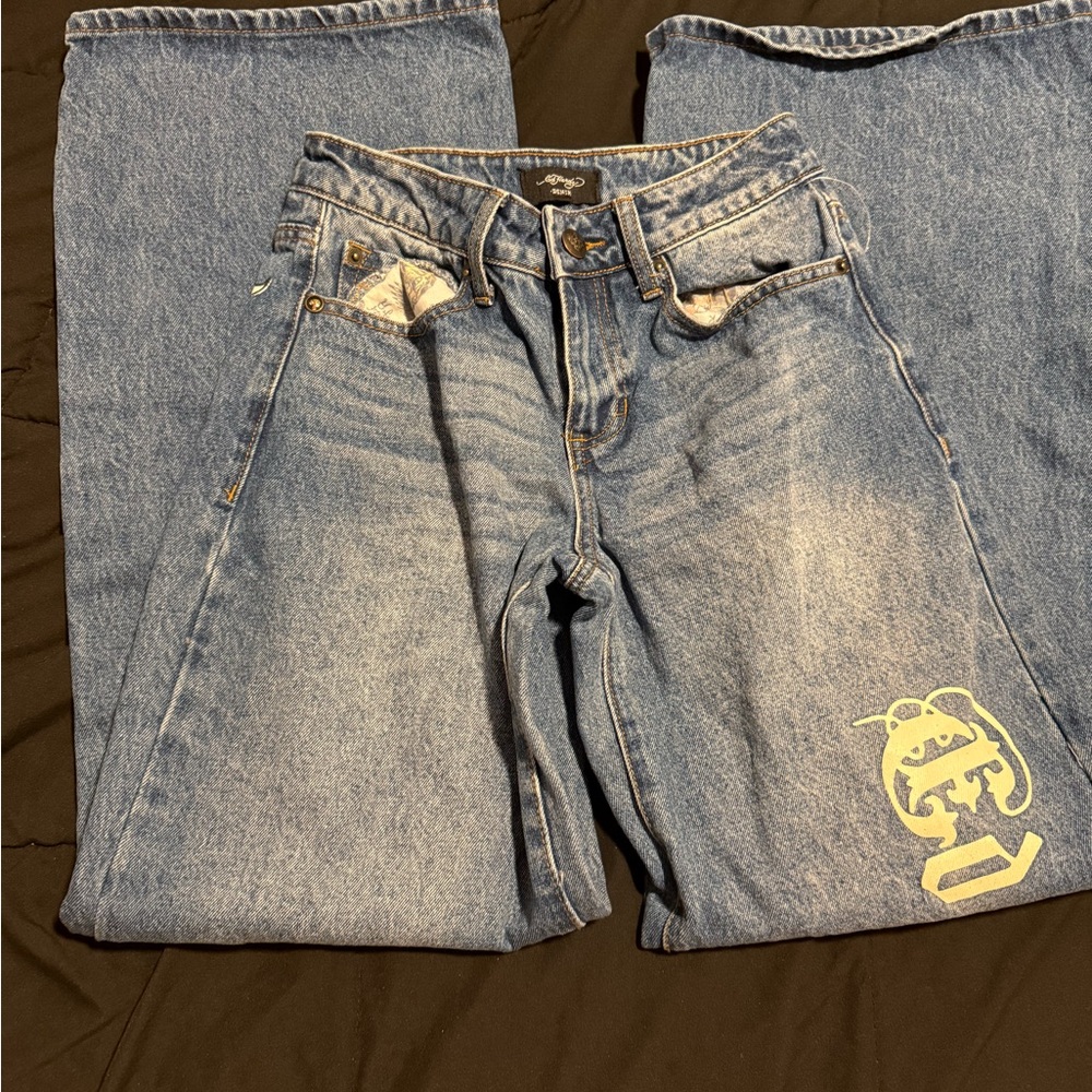Ed Hardy Original Baggy Women’s Jeans Low Rise